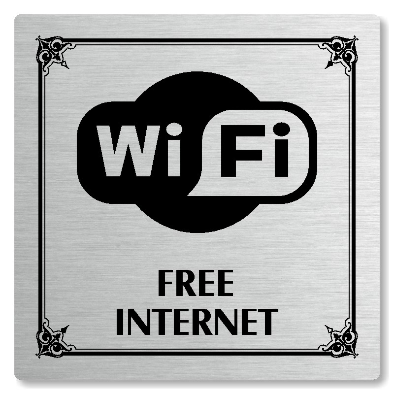 Free internet, 80x80mm, stříbrná, Nebraska